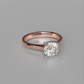 The Love Solitaire - Two Tone Rose White Gold