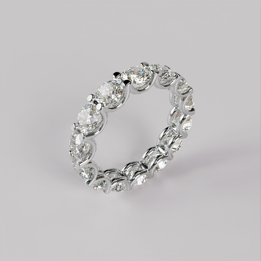 Eternity Ring Bow (L) - White Gold