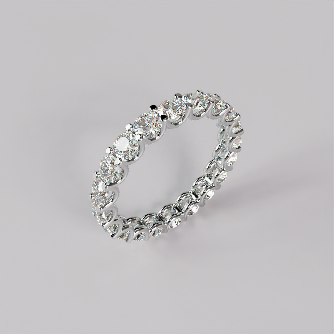 Eternity Ring Bow (M) - White Gold