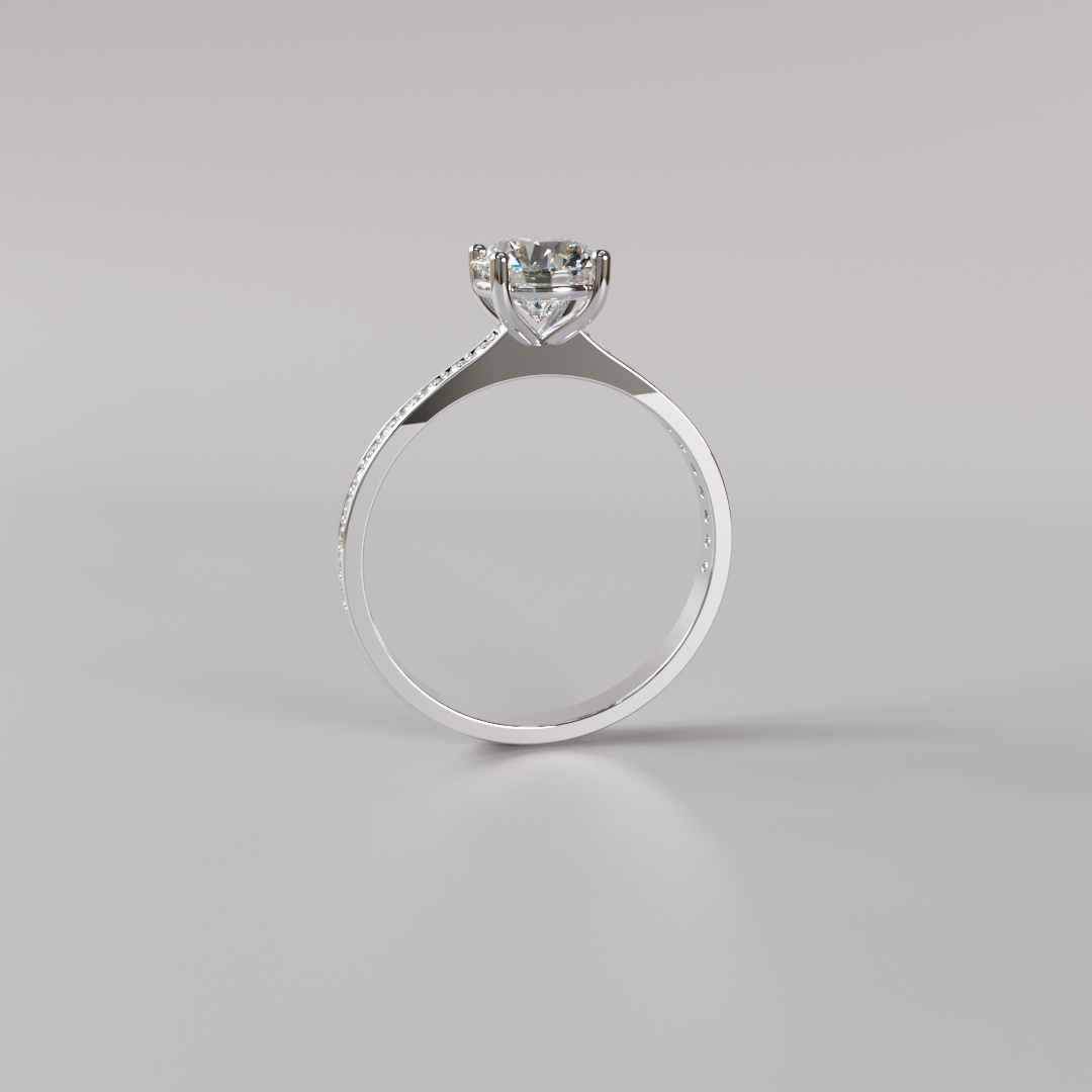 Round Diamond Ring - 0.5ct