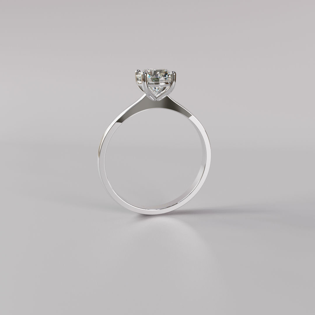 Round Diamond Ring - 1ct