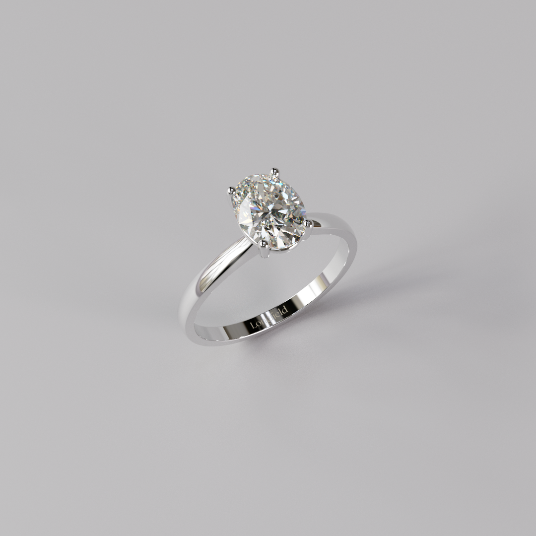 Oval Diamond Ring - 1ct
