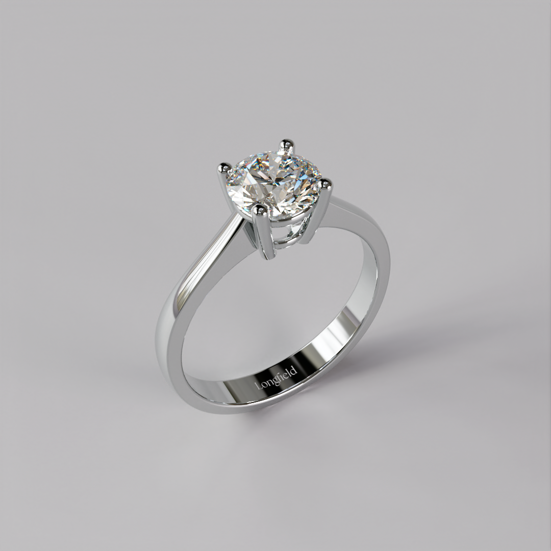 The Love Solitaire - White Gold