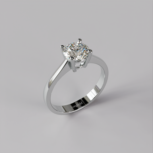 The Love Solitaire - White Gold